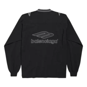 3B Football T-shirt met lange mouwen en V-hals “Black Anthracite” 857085TTVQ61066