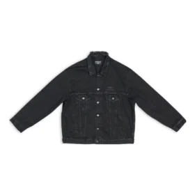 3B Sports Icon Denim jassen, ruime pasvorm “Zwart” 704298TBP471029