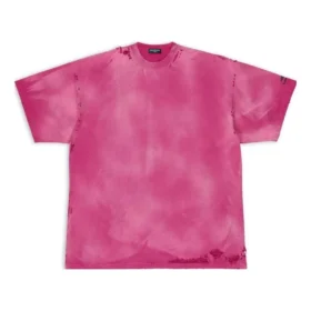 3B Sports Icon Gerepareerd Oversized T-shirt “Dark Fucshia” 704056TMVA50556