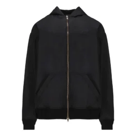 3B Sports Icon gewattede Hoodie met rits “Black” 698867TMO131000
