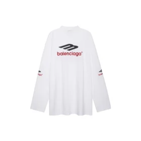 3B Sports Icon T-shirt met lange mouwen, oversized “White Black Red” 720250TPVD79065