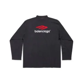 3B Sports Icon T-shirt met lange mouwen, oversized “Zwart Rood Wit” 720250TPVD71470