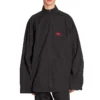 3B Sports Icon trainingsshirt met rits “Black Red” 720158TKO481000