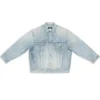 3B Sports vintage Denim-jas, ruime pasvorm “Light Blue” 704299TJW798469