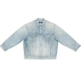 3B Sports vintage Denim-jas, ruime pasvorm “Light Blue” 704299TJW798469