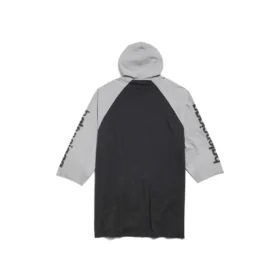 3B Stencil Raglan-T-shirt met capuchon, oversized “Black” 790403TQVT51083
