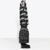 3D Scribble Crewneck katoenen trui “Black” 625985T31801070