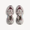 3XL-sneaker met vetersluiting voor dames in bruin/beige/blauw