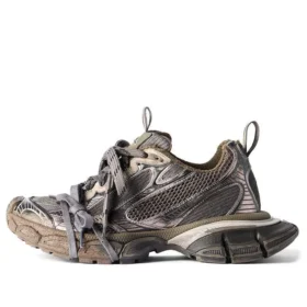 3XL Sneaker Versleten Sneakers “Bruin mesh en polyurethaan” 734734W3XL72200
