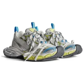 3XL-Sneaker “Wit, geel en blauw mesh” 734731W3XL59074