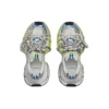 3XL-Sneaker “Wit, geel en blauw mesh” 734731W3XL59074