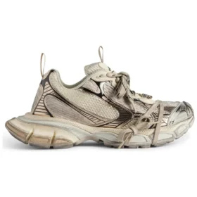 3XL Sneakers “Beige Mesh en Polyurethaan” 734734W3XL59110
