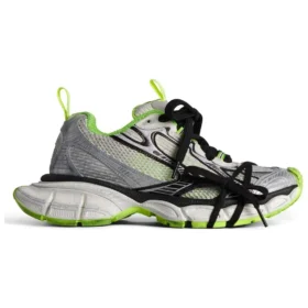 3XL Sneakers “Grijs Zwart Groen Mesh en Polyurethaan” 734734W3XL69031