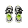 3XL Sneakers “Grijs Zwart Groen Mesh en Polyurethaan” 734734W3XL69031