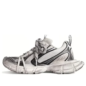 3XL Sneakers “Wit en zwart mesh en polyurethaan” 734731W3XL49710