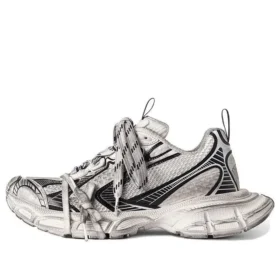 3XL Sneakers “Wit en zwart mesh en polyurethaan” 734734W3XL49710