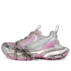 3XL Sneakers “Wit, grijs en roze mesh en polyurethaan” 734731W3XL59050