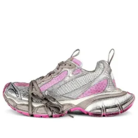 3XL Sneakers “Wit, grijs en roze mesh en polyurethaan” 734731W3XL59050
