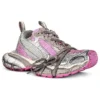 3XL Sneakers “Wit, grijs en roze mesh en polyurethaan” 734731W3XL59050