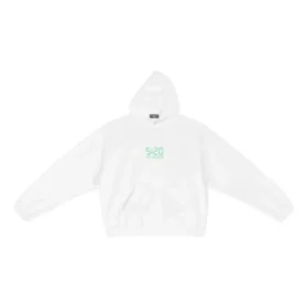 5:20 Hoodie met print “White Green” 674986TMVL69164