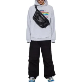 90/10 Hoodie met wijde pasvorm “Grijs” 674986TMVH42569