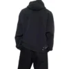 90/10 Hoodies Wide Fit “Washed Black” 674986TMVH41055