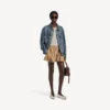 A-lijn boxershort voor dames in zandbeige