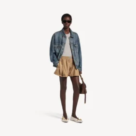 A-lijn boxershort voor dames in zandbeige