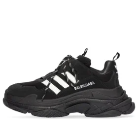 Adidas x Balenciaga Triple S-sneaker “Black White” 712821W2ZB21090