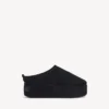 Alaska Soft platform muiltje voor dames in zwart