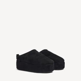 Alaska Soft platform muiltje voor dames in zwart