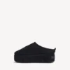 Alaska Soft platform muiltje voor dames in zwart