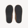 Alaska Soft platform muiltjes voor dames in bruin/wit