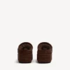 Alaska Soft platform-muiltjes voor dames in licht espresso