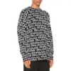 All Over Balenciaga Paris Intarsia-trui “Black White” 599826T31701070
