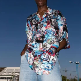 All Over Cities Minimal-shirt “Multicolor” 681813TML058470