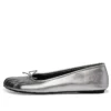 Anatomische ballerinaschoenen “Zilver glanzend zacht schapenleer” 714260WBFA18001