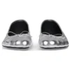 Anatomische ballerinaschoenen “Zilver glanzend zacht schapenleer” 714260WBFA18001