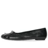 Anatomische ballerinaschoenen “Zwart glanzend zacht schapenleer” 714260WBCW01000