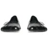Anatomische ballerinaschoenen “Zwart glanzend zacht schapenleer” 714260WBCW01000