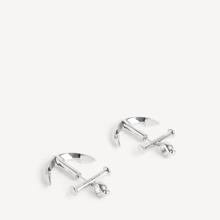 Ankeroorbellen in zilver Ankeroorbellen in zilver