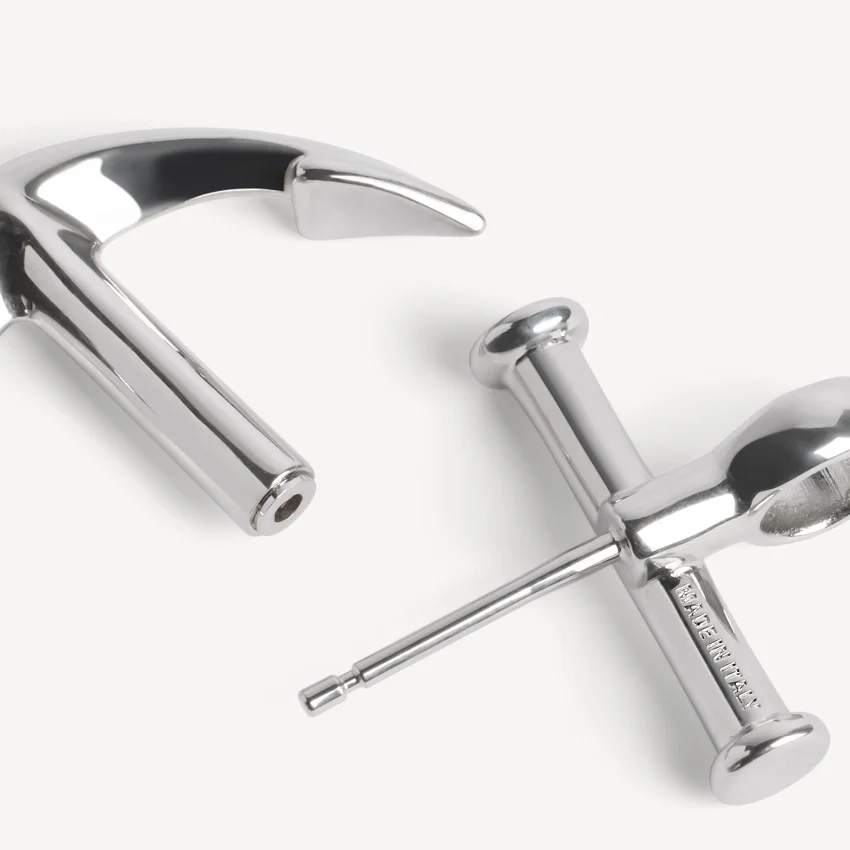 Ankeroorbellen in zilver Ankeroorbellen in zilver