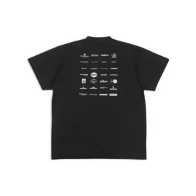 Archives T-shirt met logo’s, oversized “Black” 712398TNVQ71070