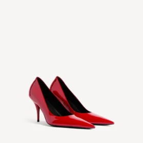 Avenue-pumps voor dames in kersenrood