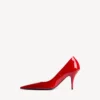 Avenue-pumps voor dames in kersenrood