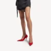 Avenue-pumps voor dames in kersenrood
