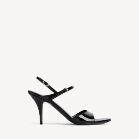 Avenue-sandalen met strik voor dames in zwart/zilver