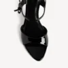 Avenue-sandalen met strik voor dames in zwart/zilver
