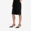 Avenue-slingback met strik voor dames in zwart/zilver