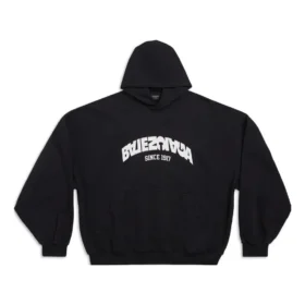 Back Flip Round Hoodie Oversized “Zwart Wit” 761458TPVG11070
